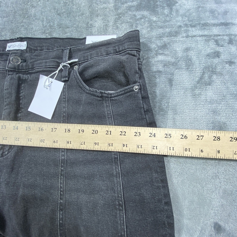 Jessica Simpson Myrtle Barrel Leg Jeans Women 18W Faded Black Wash Boho NEW - Picture 6 of 9